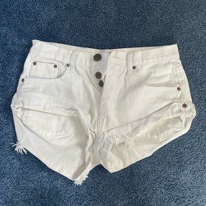 White One Teaspoon shorts, size 25